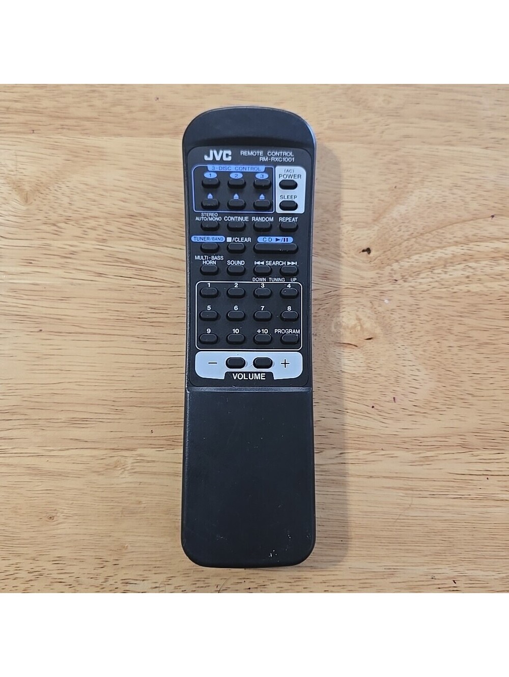 JVC RM-RXC1001 AUDIO REMOTE CONTROL Tested Genuine No Battery Cover
